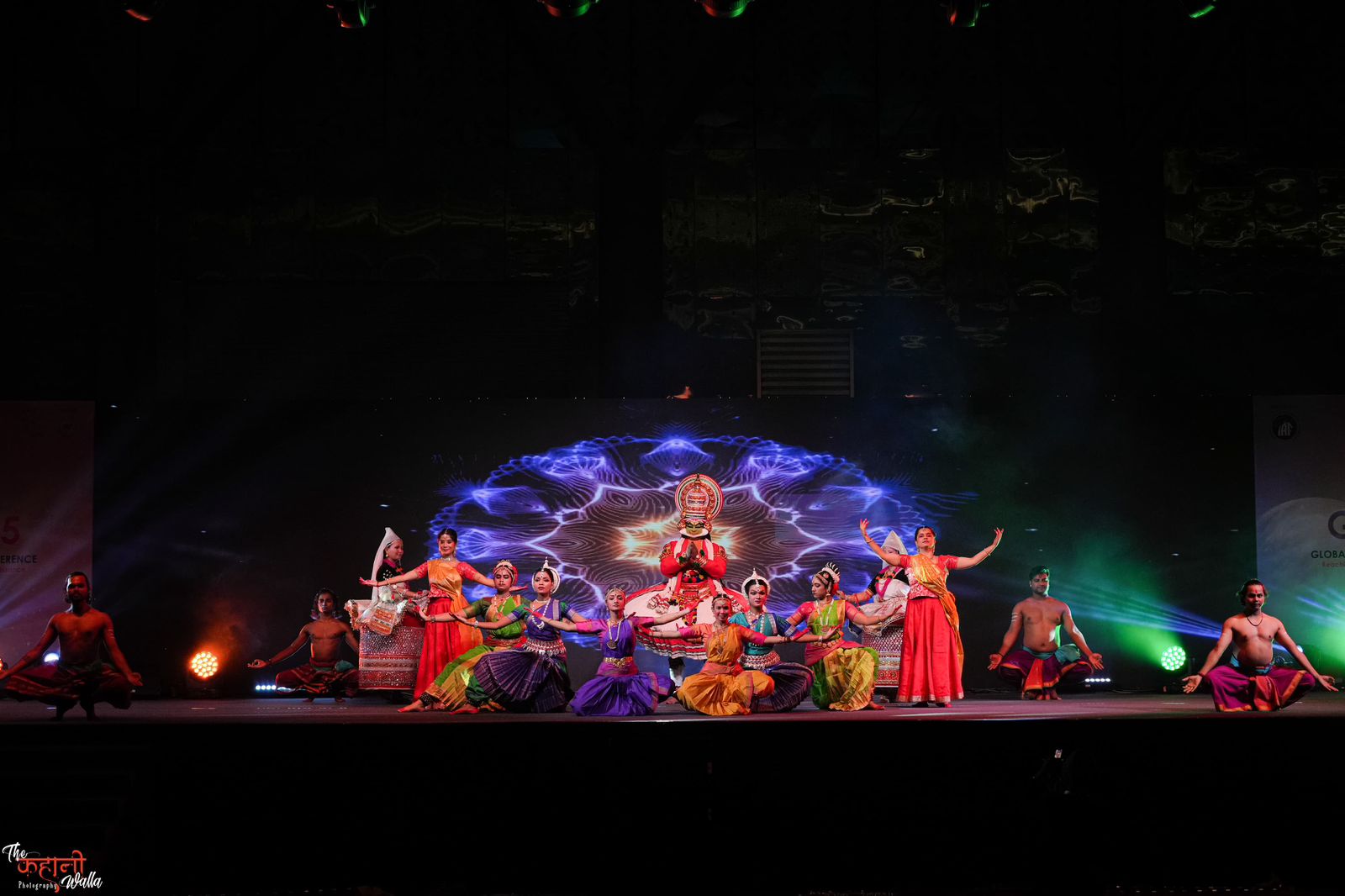 Trikāyaa ensemble performance with a mythological character