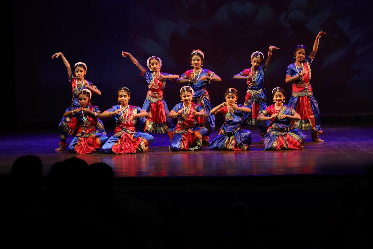 Trikāyaa student showcase formation pose
