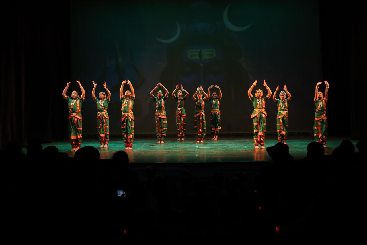Trikāyaa student showcase wide stage view