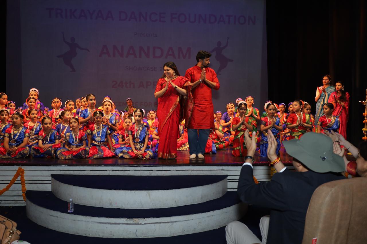 Trikāyaa Anandam showcase with the foundation's directors